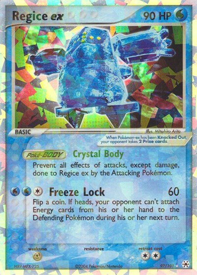 Regice ex 97 — EX Hidden Legends