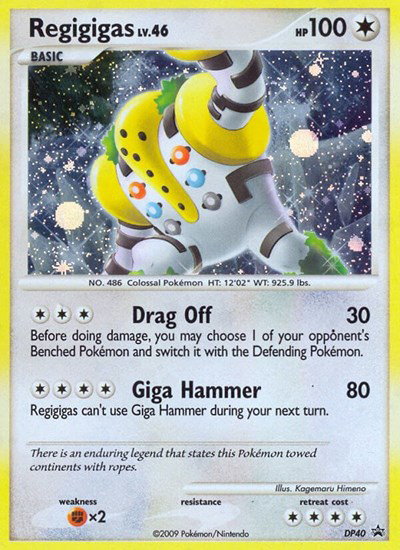 Regigigas DP40 — Diamond and Pearl Promos