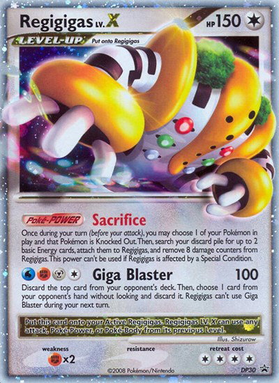 Regigigas Lv.X DP30 — Diamond and Pearl Promos