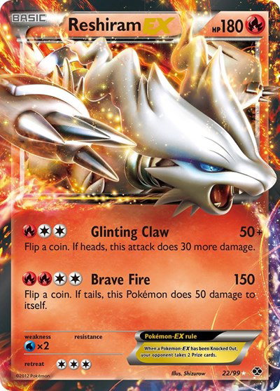 Reshiram EX 22 — Next Destinies