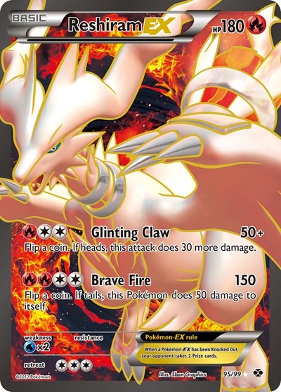 Reshiram EX (95 Full Art) 95 — Next Destinies