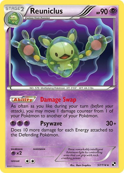 Reuniclus 57 — Black and White