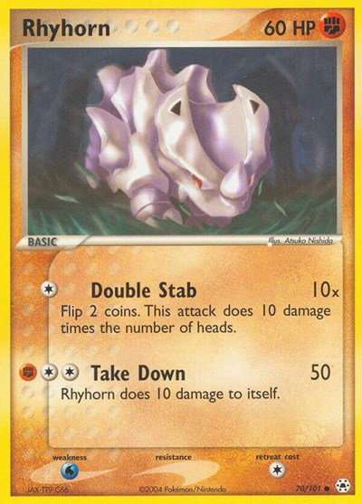 Rhyhorn 70 — EX Hidden Legends