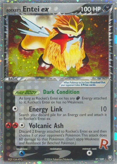 Rocket's Entei ex 97 — EX Team Rocket Returns