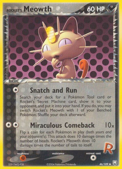 Rocket's Meowth 46 — EX Team Rocket Returns