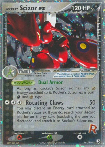 Rocket's Scizor ex 101 — EX Team Rocket Returns