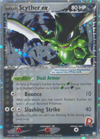 Rocket's Scyther ex 102 — EX Team Rocket Returns