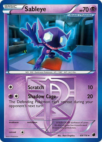 Sableye (Team Plasma) 49 — Plasma Freeze