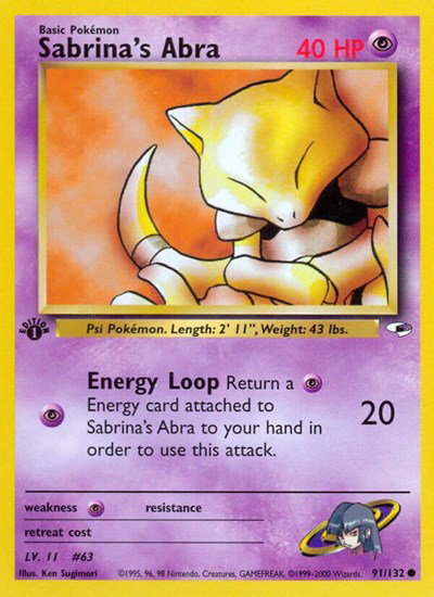 Sabrina's Abra 91 — Gym Heroes
