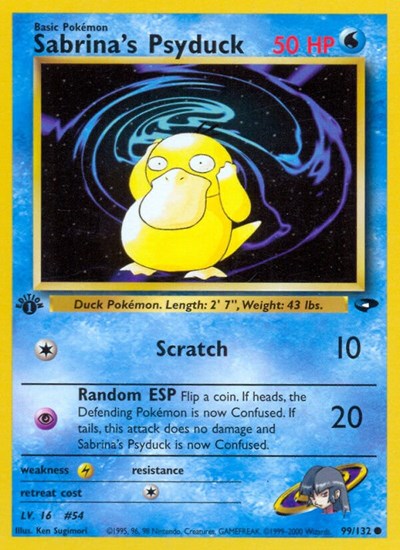 Sabrina's Psyduck 99 — Gym Challenge