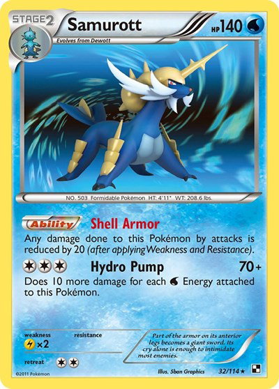 Samurott (32) 32 — Black and White