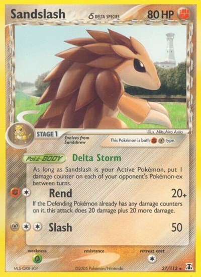 Sandslash (Delta Species) 27 — EX Delta Species