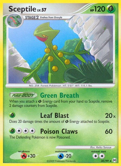 Sceptile (30) 30/99 — Platinum Arceus