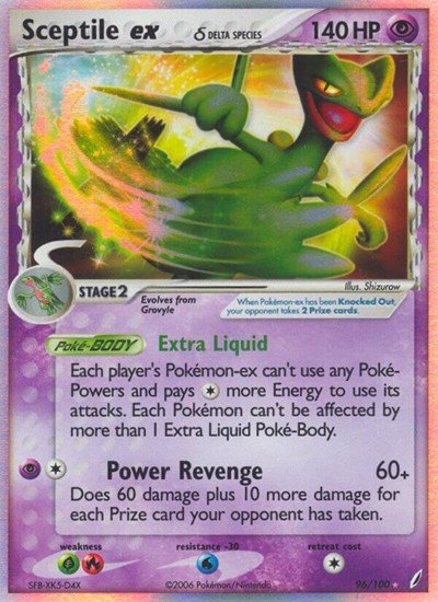 Sceptile ex (Delta Species) 96 — EX Crystal Guardians
