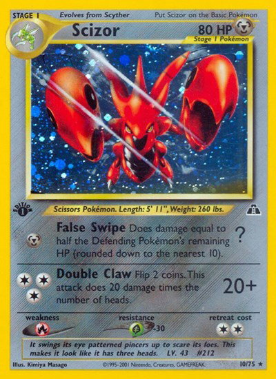Scizor (10) 10 — Neo Discovery