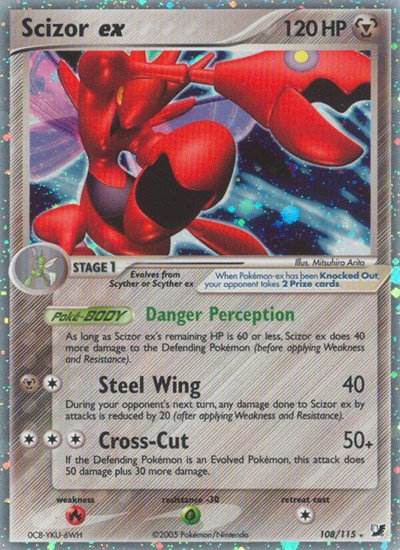 Scizor ex 108/115 — EX Unseen Forces