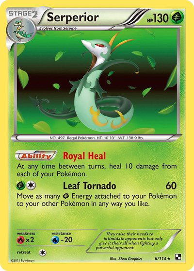 Serperior 6 — Black and White