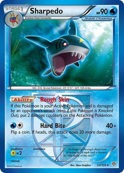Sharpedo (Team Plasma) 33 — Plasma Storm