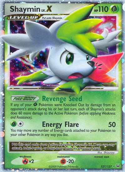 Shaymin Lv.X (Sky Forme) 127 — Platinum