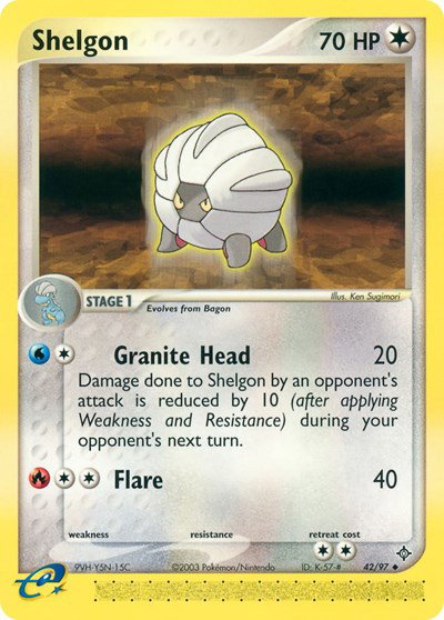 Shelgon (42) 42 — EX Dragon
