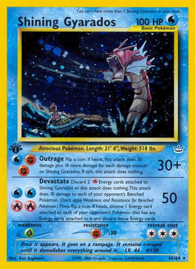 Shining Gyarados 65 — Neo Revelation