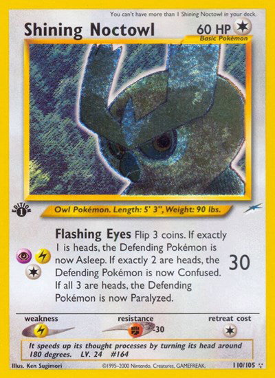 Shining Noctowl 110 — Neo Destiny