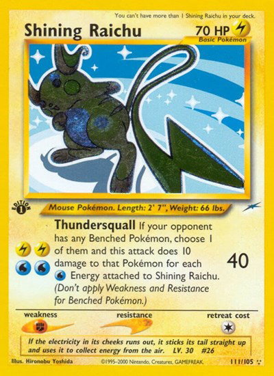 Shining Raichu 111 — Neo Destiny