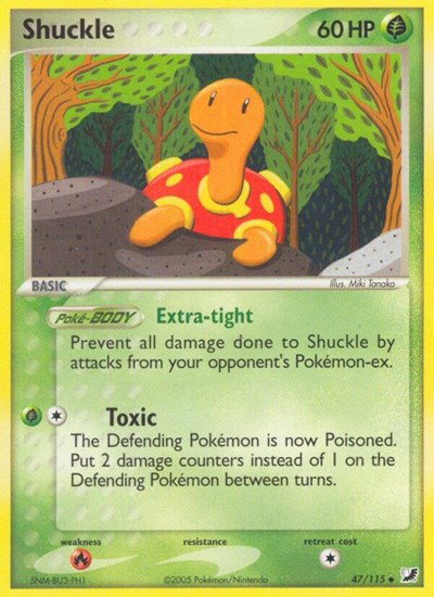 Shuckle 47/115 — EX Unseen Forces