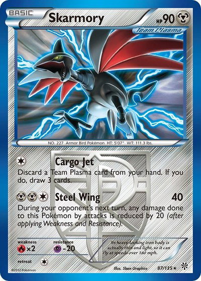Skarmory (Team Plasma) 87 — Plasma Storm