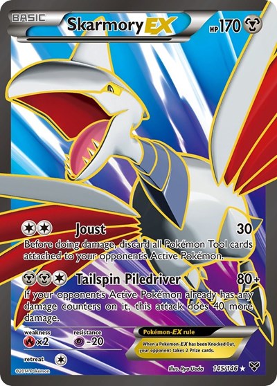 Skarmory EX (145 Full Art) 145 — XY Base Set