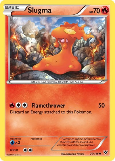 Slugma 20 — XY Base Set