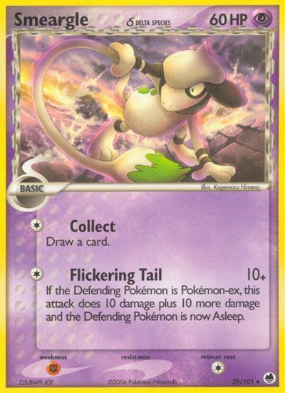 Smeargle (Delta Species) 39/101 — EX Dragon Frontiers