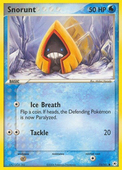 Snorunt 73 — EX Hidden Legends