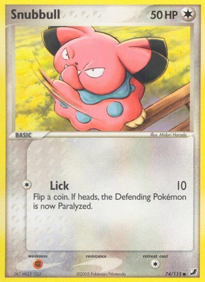 Snubbull 74/115 — EX Unseen Forces