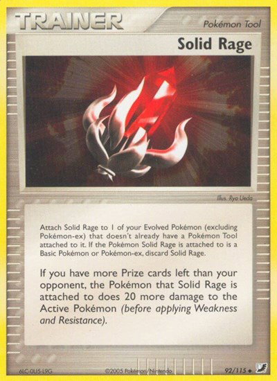 Solid Rage 92/115 — EX Unseen Forces