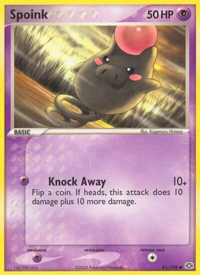 Spoink (65) 65 — EX Emerald