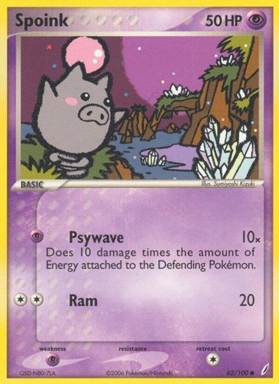 Spoink 62 — EX Crystal Guardians