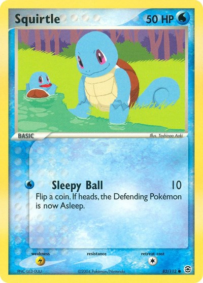 Squirtle (82) 82 — EX FireRed & LeafGreen