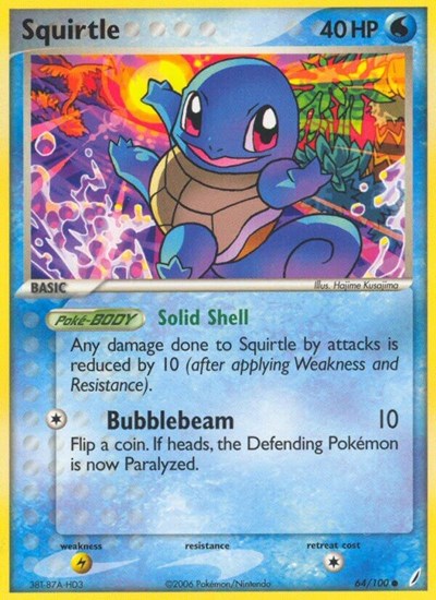 Squirtle (64) 64 — EX Crystal Guardians
