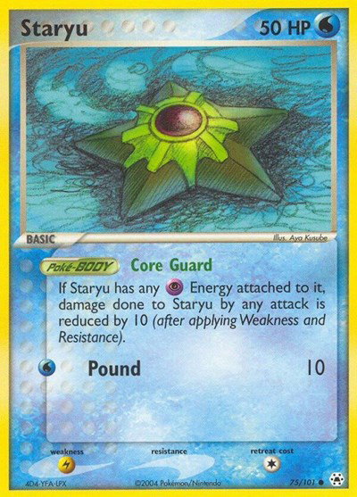 Staryu 75 — EX Hidden Legends