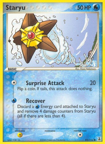 Staryu (85) 85 — EX Delta Species