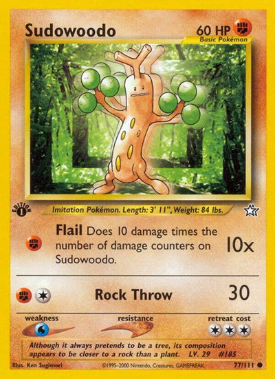 Sudowoodo 77 — Neo Genesis