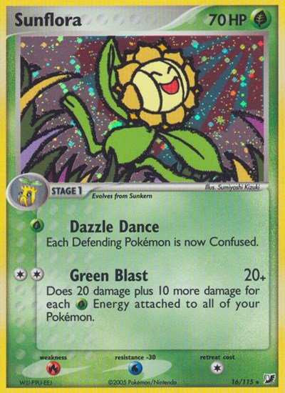 Sunflora 16/115 — EX Unseen Forces