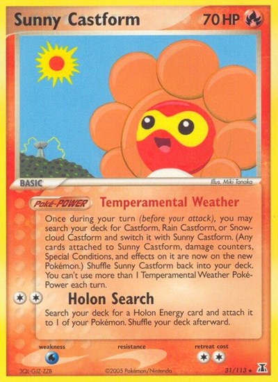 Sunny Castform 31 — EX Delta Species