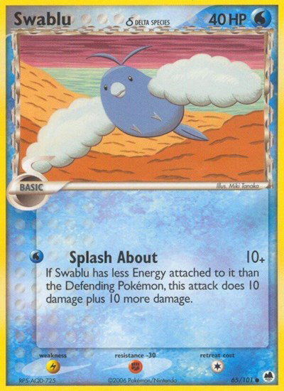 Swablu (Delta Species) 65/101 — EX Dragon Frontiers