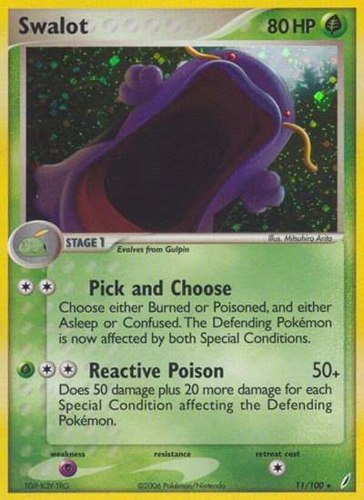 Swalot 11 — EX Crystal Guardians