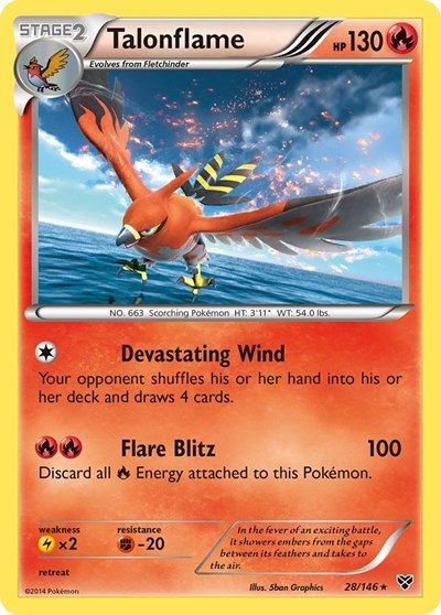 Talonflame 28 — XY Base Set