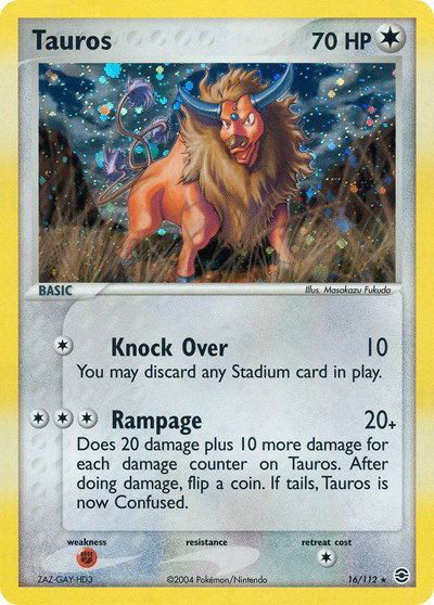 Tauros 16 — EX FireRed & LeafGreen