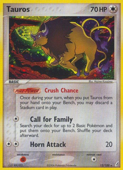 Tauros 12 — EX Crystal Guardians