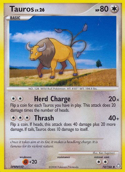 tauros pokemon card price Tauros 134/189 Reverse Holo - DAA main image 1
